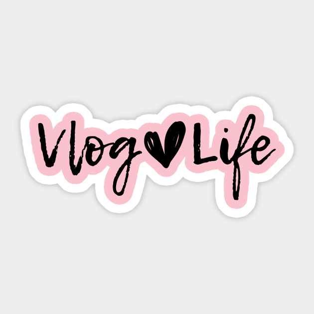 Vlog Life with a Heart Sticker by CreatorGifts